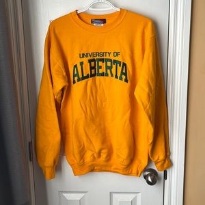 Yellow University of Alberta Crewneck